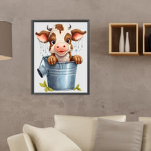 Load image into Gallery viewer, Diamond Painting - Full Round - bucket cow (30*40CM)