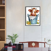 Load image into Gallery viewer, Diamond Painting - Full Round - bucket cow (30*40CM)