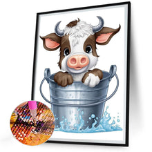 Load image into Gallery viewer, Diamond Painting - Full Round - bucket cow (30*40CM)