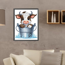 Load image into Gallery viewer, Diamond Painting - Full Round - bucket cow (30*40CM)