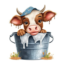 Load image into Gallery viewer, Diamond Painting - Full Round - bucket cow (30*40CM)