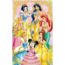 Load image into Gallery viewer, Diamond Painting - Full Round - disney princesses (30*50CM)
