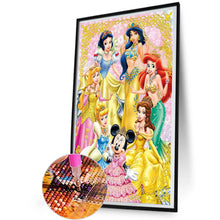 Load image into Gallery viewer, Diamond Painting - Full Round - disney princesses (30*50CM)