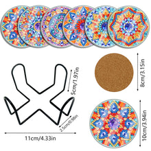 Load image into Gallery viewer, 6pcs Coaster Set Holiday Christmas DIY for Adults and Beginners Waterproof Coaster (BDZ03)