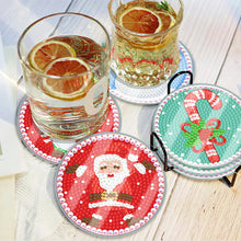 Load image into Gallery viewer, 6pcs Coaster Set Holiday Christmas DIY for Adults and Beginners Waterproof Coaster (BDZ04)