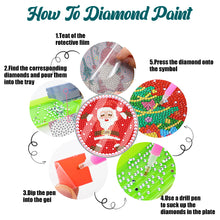 Load image into Gallery viewer, 6pcs Coaster Set Holiday Christmas DIY for Adults and Beginners Waterproof Coaster (BDZ04)