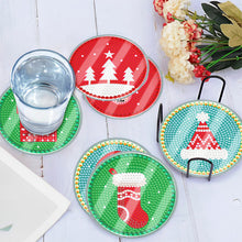 Load image into Gallery viewer, 6pcs Coaster Set Holiday Christmas DIY for Adults and Beginners Waterproof Coaster (BDZ05)