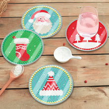 Load image into Gallery viewer, 6pcs Coaster Set Holiday Christmas DIY for Adults and Beginners Waterproof Coaster (BDZ05)