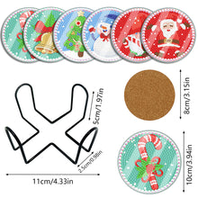 Load image into Gallery viewer, 6pcs Coaster Set Holiday Christmas DIY for Adults and Beginners Waterproof Coaster (BDZ05)