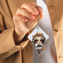 Load image into Gallery viewer, DIY Diamond Art Keychains Cartoon 6pcs (Halloween Scary Doll)