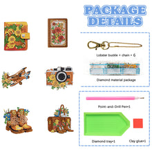 Load image into Gallery viewer, DIY Diamond Art Keychains Cartoon 6pcs (Retro Elements)