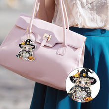 Load image into Gallery viewer, DIY Diamond Art Keychains Cartoon 6pcs (Halloween Calf)