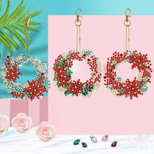 Load image into Gallery viewer, DIY Diamond Art Keychains Cartoon 6pcs (Saffron Wreath)