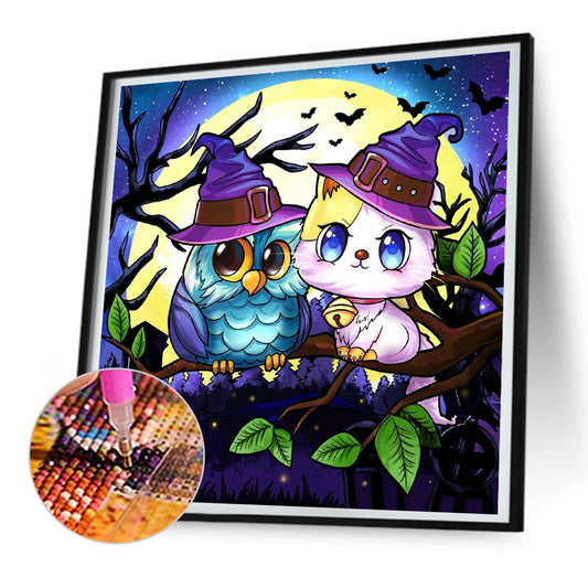 Diamond Painting - Full Round - halloween jack-o-lantern (30*30CM)