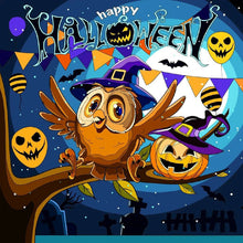 Load image into Gallery viewer, Diamond Painting - Full Round - halloween jack-o-lantern (30*30CM)