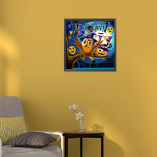 Load image into Gallery viewer, Diamond Painting - Full Round - halloween jack-o-lantern (30*30CM)