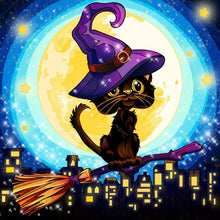 Load image into Gallery viewer, Diamond Painting - Full Round - halloween jack-o-lantern (30*30CM)