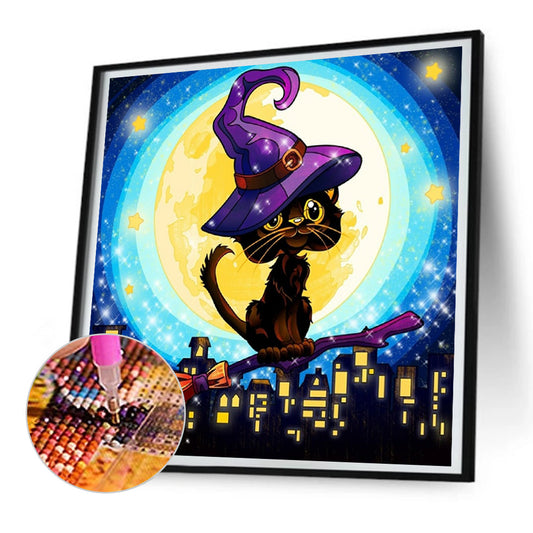 Diamond Painting - Full Round - halloween jack-o-lantern (30*30CM)