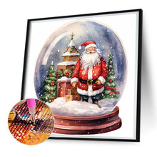 Load image into Gallery viewer, Diamond Painting - Full Round - santa crystal ball (30*30CM)