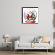 Load image into Gallery viewer, Diamond Painting - Full Round - santa crystal ball (30*30CM)