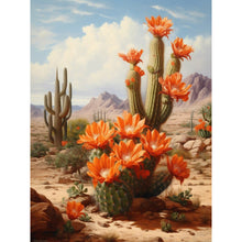 Load image into Gallery viewer, Diamond Painting - Full Round - desert cactus flower (30*40CM)