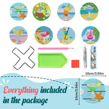 Load image into Gallery viewer, DIY Diamond Art Crafts Scenenry 8pcs Diamond Paintings Kits (Beach Vacation)