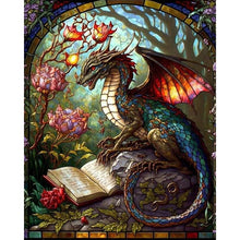 Load image into Gallery viewer, AB Diamond Painting - Full Round - reading pterosaur (40*50CM)