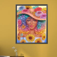 Load image into Gallery viewer, AB Diamond Painting - Full Round - sunflower eyes girl (40*50CM)