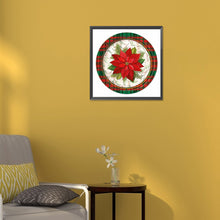Load image into Gallery viewer, Diamond Painting - Full Round - round poinsettia (30*30CM)