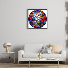 Load image into Gallery viewer, Diamond Painting - Full Round - round plate glass art hummingbird (30*30CM)