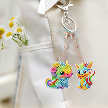 Load image into Gallery viewer, DIY Diamond Art Keychains Diamond Mosaic Kit 6pcs Gem Keychains Lady Bag Pendant