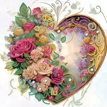 Load image into Gallery viewer, Diamond Painting - Partial Special Shaped - love flower frame (30*30CM)