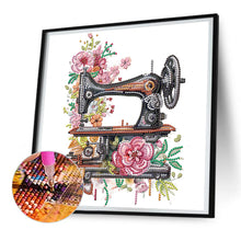 Load image into Gallery viewer, Diamond Painting - Partial Special Shaped - sewing machine (30*30CM)