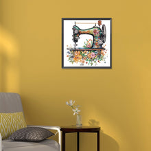Load image into Gallery viewer, Diamond Painting - Partial Special Shaped - sewing machine (30*30CM)