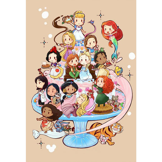 Diamond Painting - Full Round - Disney Princess (50*70CM)