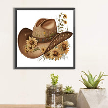 Load image into Gallery viewer, 2pcs Diamond Painting Set - Cowboy hat (30*30CM)