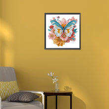 Load image into Gallery viewer, Diamond Painting - Partial Special Shaped - garden butterfly (30*30CM)