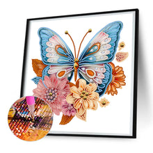 Load image into Gallery viewer, Diamond Painting - Partial Special Shaped - garden butterfly (30*30CM)