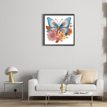 Load image into Gallery viewer, Diamond Painting - Partial Special Shaped - garden butterfly (30*30CM)