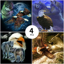Load image into Gallery viewer, 4pcs Diamond Painting Set - animal series (30*30CM)