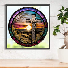 Load image into Gallery viewer, 2pcs Diamond Painting Set - dawn cross (30*30CM)