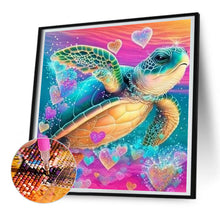 Load image into Gallery viewer, 2pcs Diamond Painting Set - colored sea turtle (30*30CM)