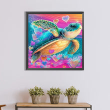 Load image into Gallery viewer, 2pcs Diamond Painting Set - colored sea turtle (30*30CM)