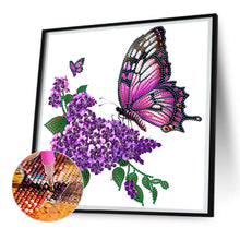 Load image into Gallery viewer, Diamond Painting - Partial Special Shaped - flowers and butterflies (30*30CM)