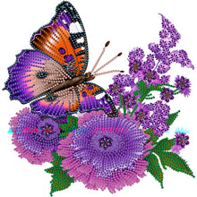 Load image into Gallery viewer, Diamond Painting - Partial Special Shaped - flowers and butterflies (30*30CM)