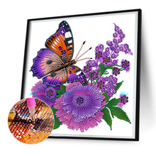 Load image into Gallery viewer, Diamond Painting - Partial Special Shaped - flowers and butterflies (30*30CM)