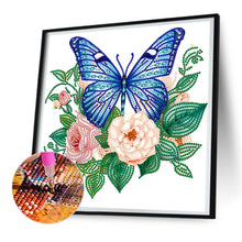 Load image into Gallery viewer, Diamond Painting - Partial Special Shaped - flowers and butterflies (30*30CM)