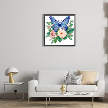 Load image into Gallery viewer, Diamond Painting - Partial Special Shaped - flowers and butterflies (30*30CM)