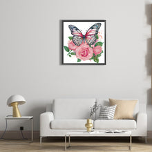 Load image into Gallery viewer, Diamond Painting - Partial Special Shaped - flowers and butterflies (30*30CM)