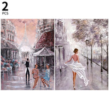 Load image into Gallery viewer, 2pcs Diamond Painting Set - oil painting beautiful street (30*40CM)